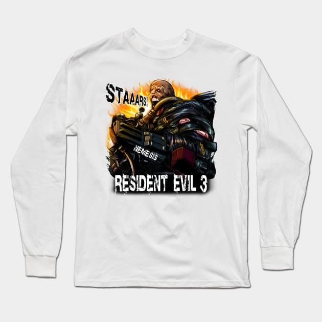 Resident evil 3 remake NEMESIS Long Sleeve T-Shirt by AndreyG